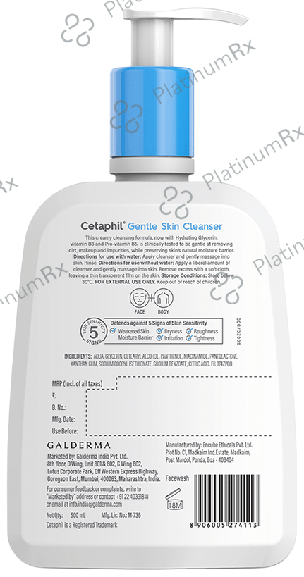 Cetaphil Gentle Skin Cleanser Skin 500ml