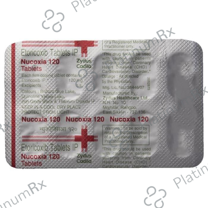 Nucoxia 120mg Tablet 10s