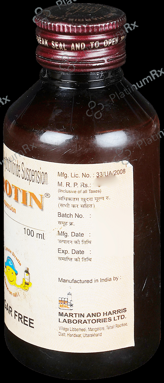 Drotin 10mg Suspension 100ml