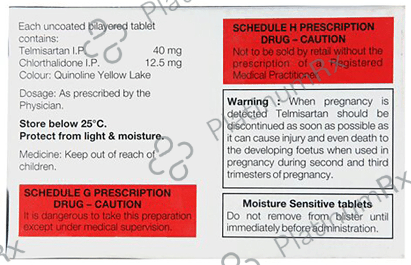 Telpres CT 40/12.5mg Tablet 15s