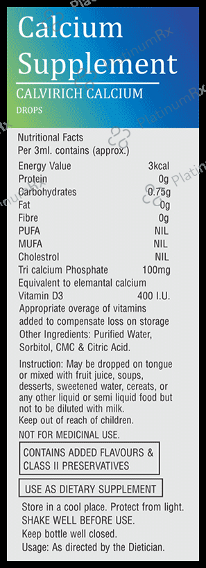 Calvirich Calcium Oral Drops
