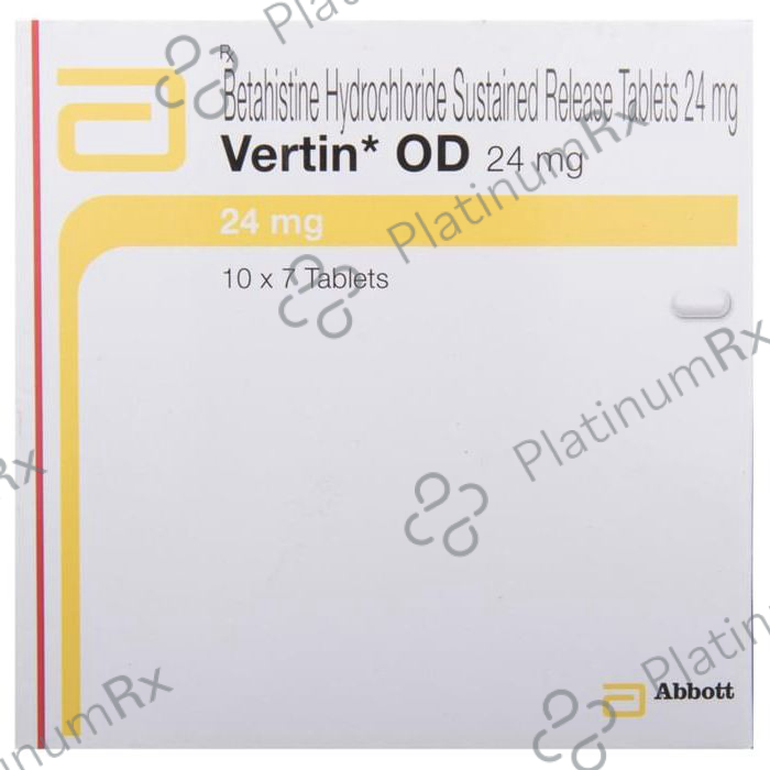 Vertin OD 24mg Tablet SR 7 tablets