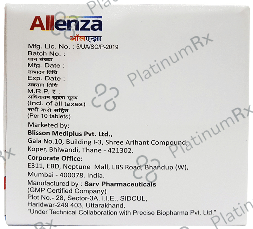 Allenza Tablet