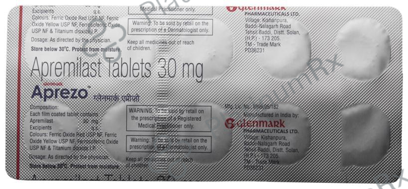 Aprezo 30mg Tablet 10s (Glenmark)