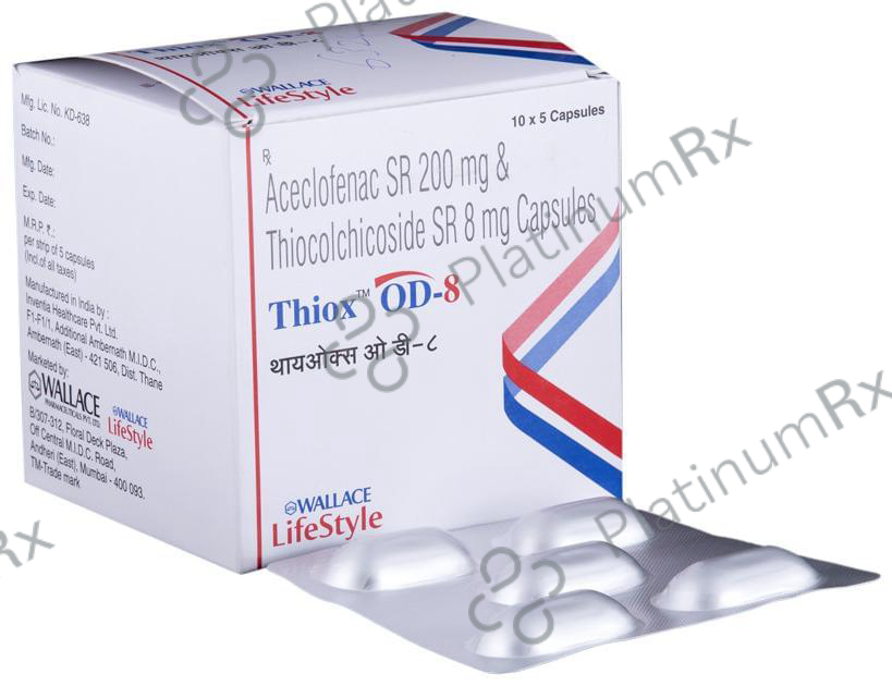 Thiox OD 8/200mg Capsule SR 5s
