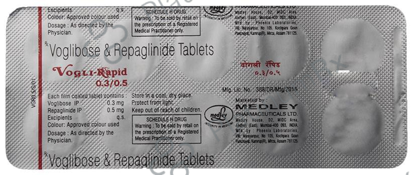Vogli Rapid 0.3/0.5mg Tablet 10s
