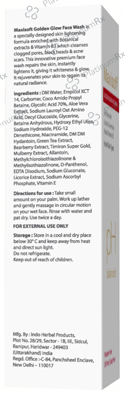 Maxisoft Golden Glow Face Wash