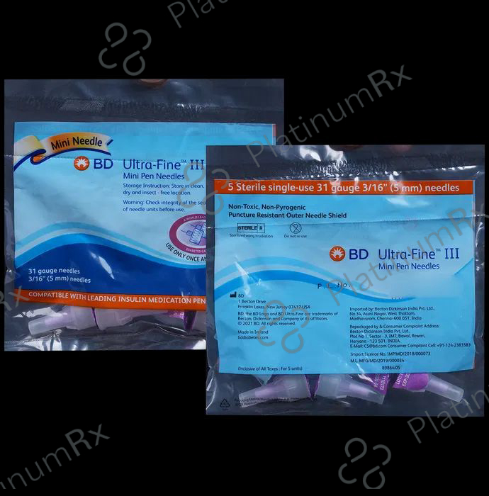 BD Ultra Fine III Mini Pen Needles 5mm 31G
