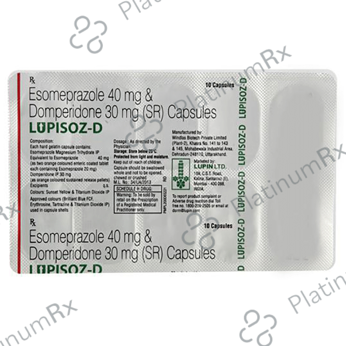 Lupisoz D 30/40mg Capsule SR 10s