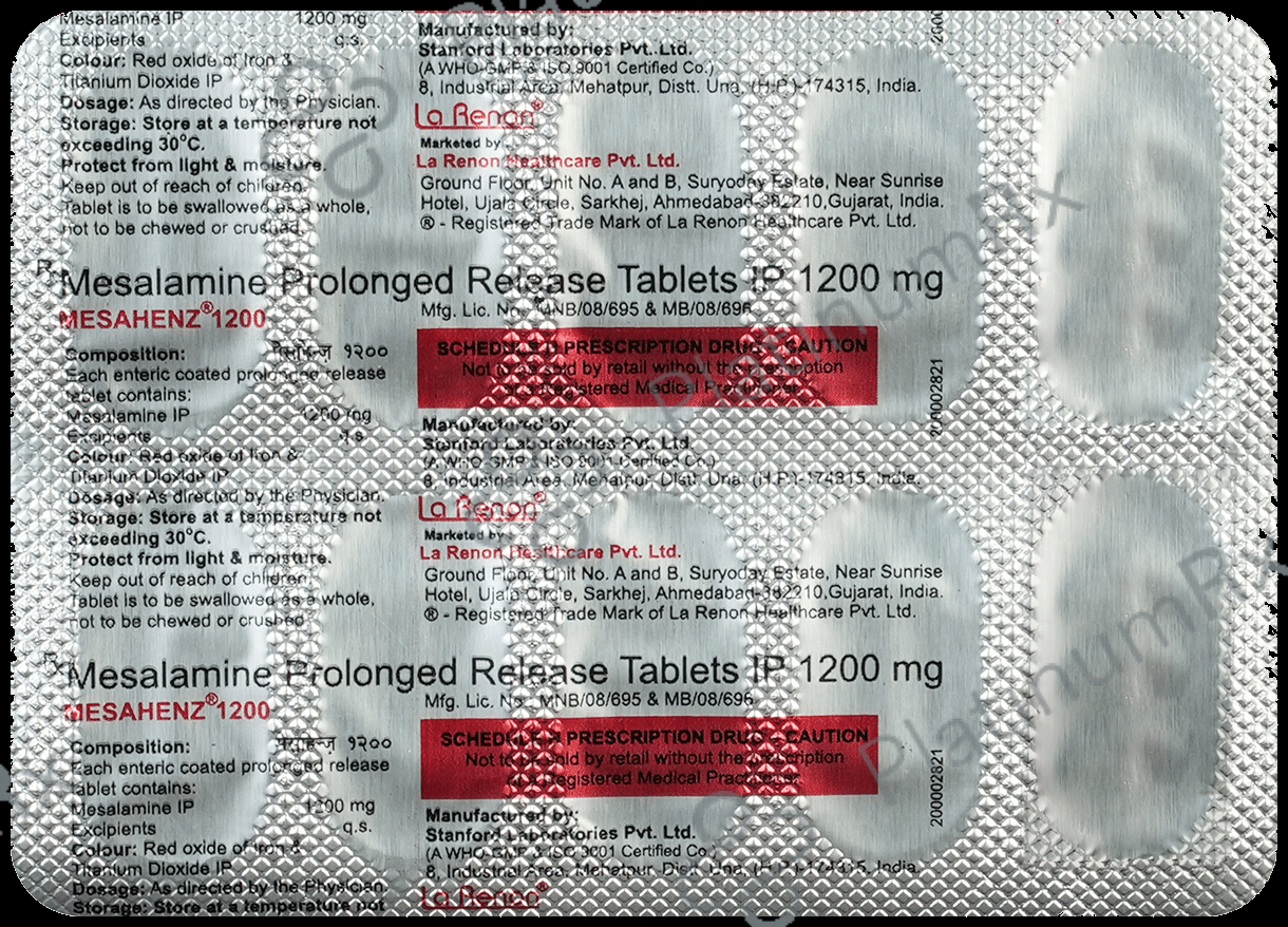 Mesahenz 1200mg Tablet PR 10s