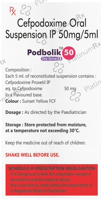 Podbolik 50 Dry Syrup Orange