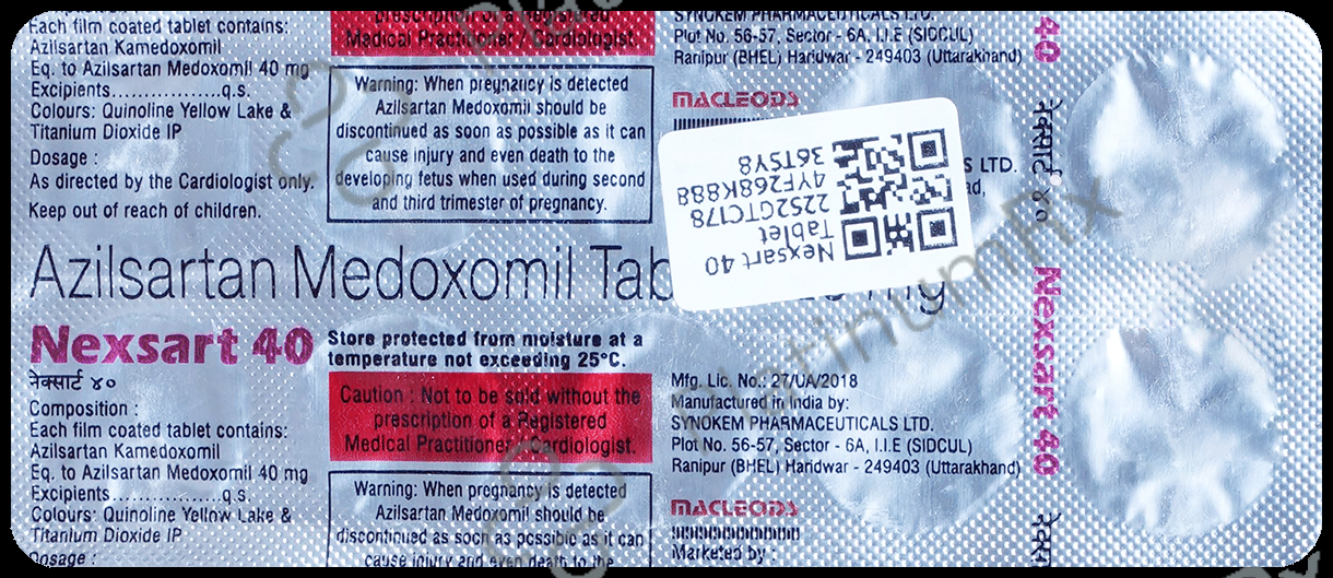 Nexsart 40mg Tablet 10s