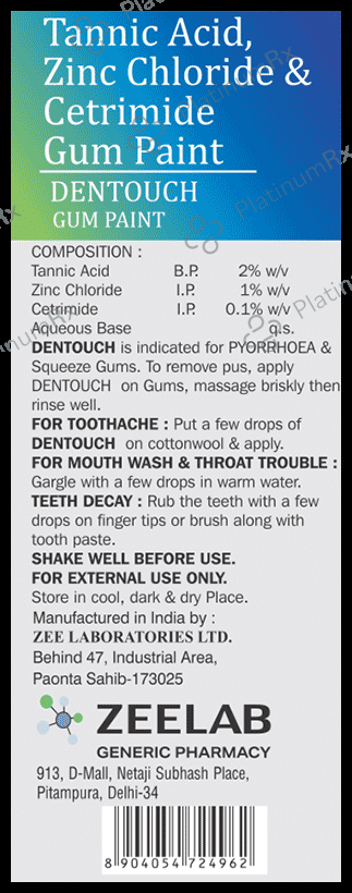 Zee Laboratories Dentouch Gum Paint