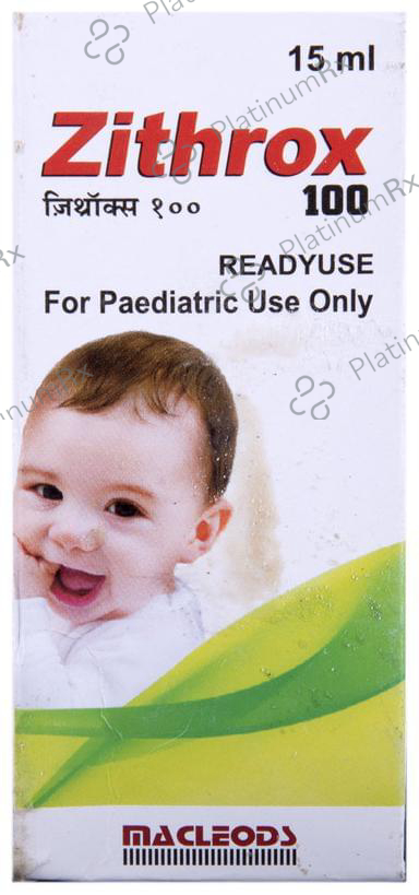 Zithrox 100mg Rediuse Suspension 15ml