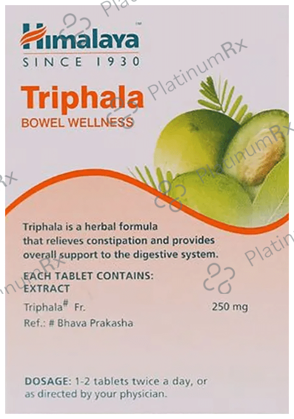 Himalaya Wellness Triphala Bowel Wellness Tablet (60 Each) 3 bottles