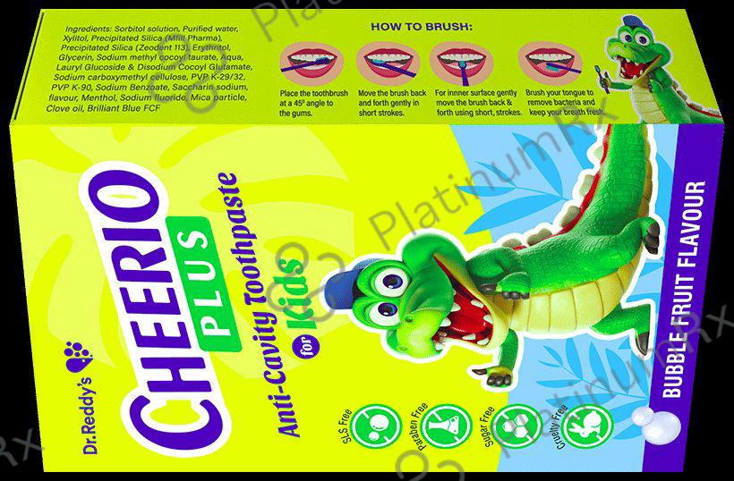 Cheerio Plus Bubble Fruit Toothphaste 75gm