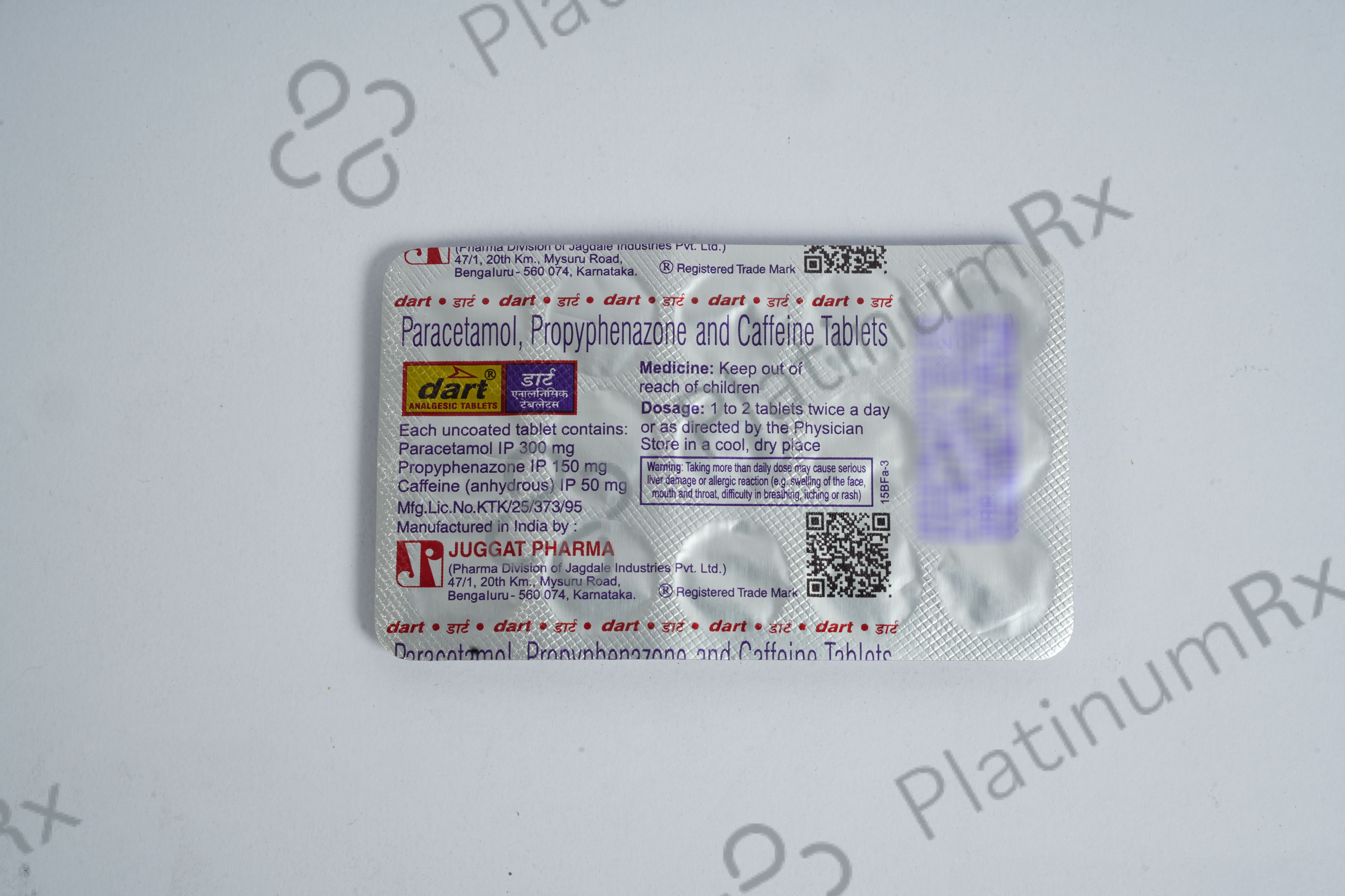 Dart 50/300/150mg Tablet 15s