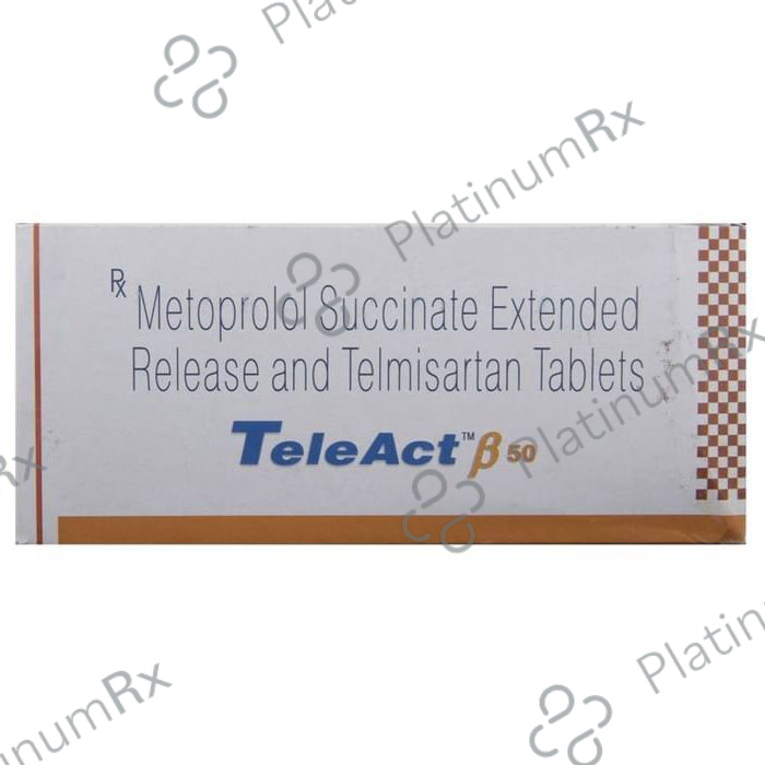 Teleact Beta 50/40mg Tablet ER 10s