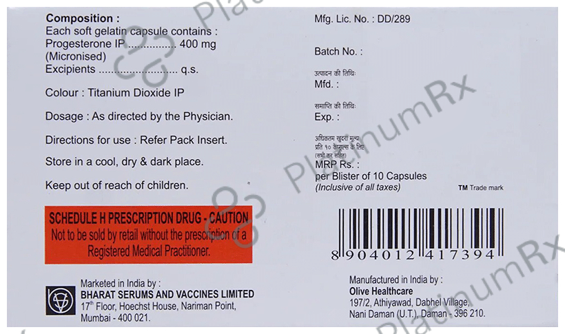 Miprogen 400mg Soft Gelatin Capsule 10s