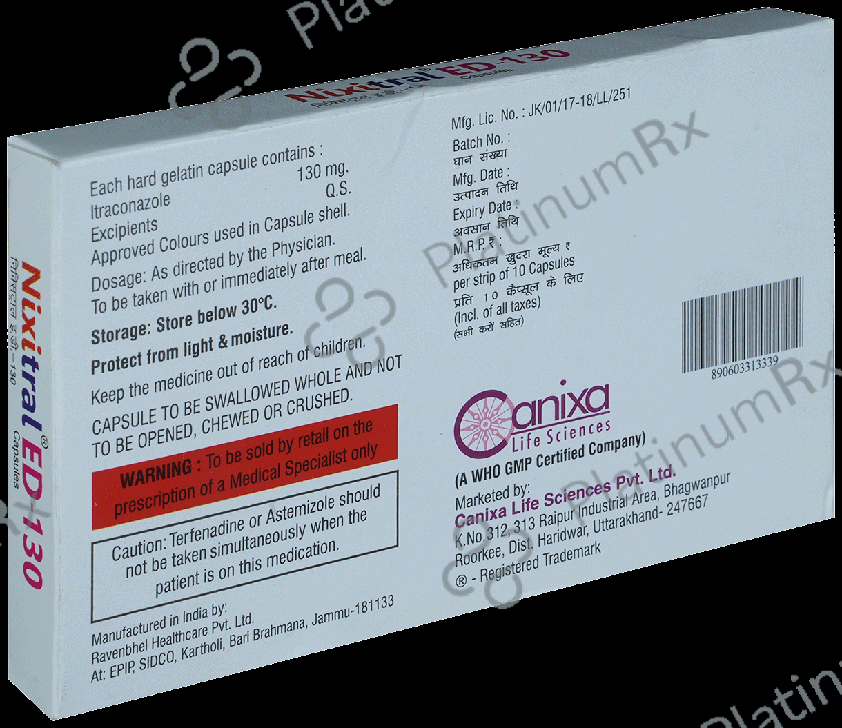 Nixitral ED 130 Capsule