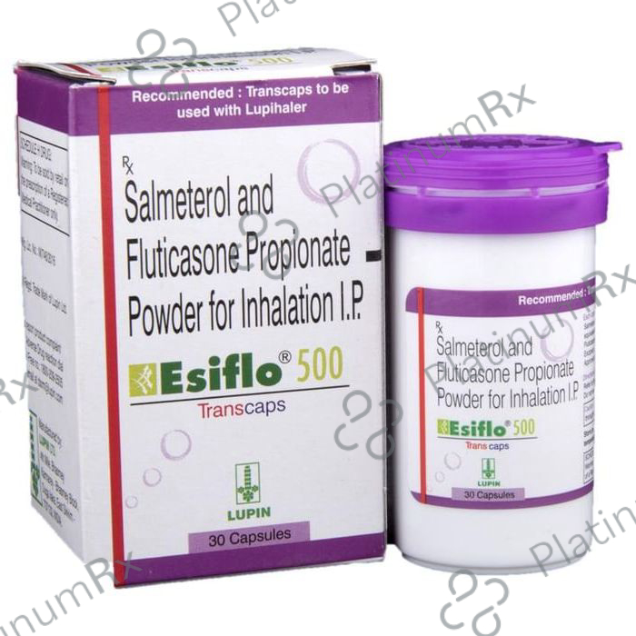 Esiflo 500/50mcg Transcaps 30s