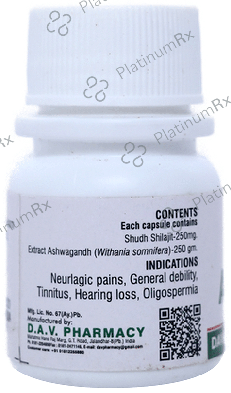 D.A.V. Ashwajit Capsule 50 capsules