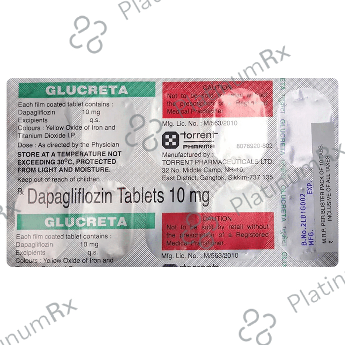 Glucreta 10mg Tablet 10s