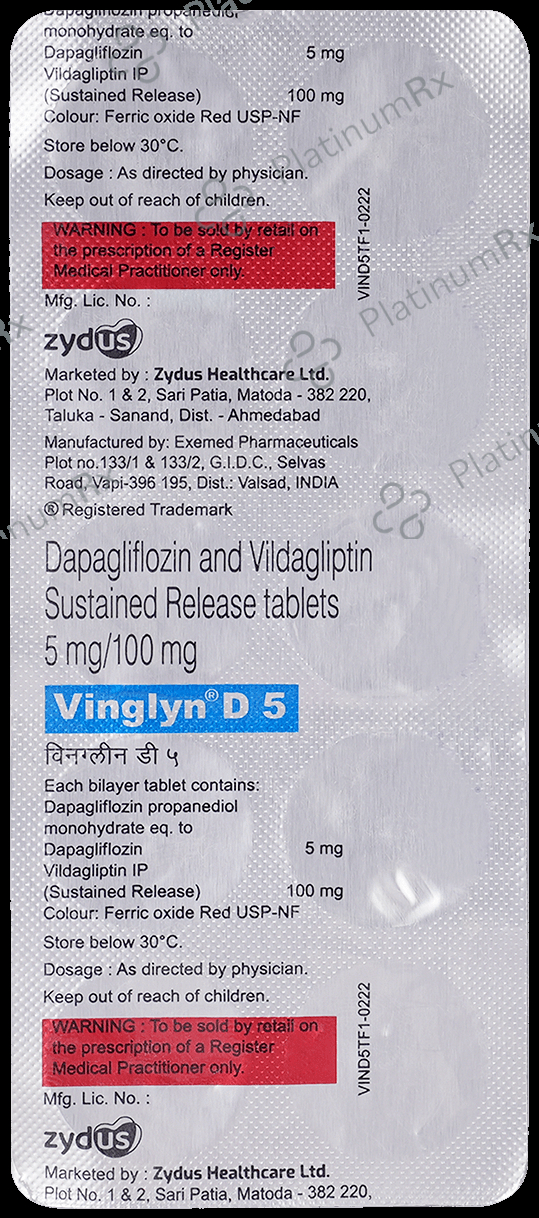 Vinglyn D 5mg/100mg Tablet