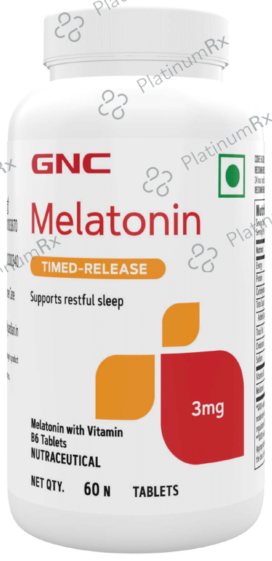 GNC Melatonin 3mg Timed-Release Tablet