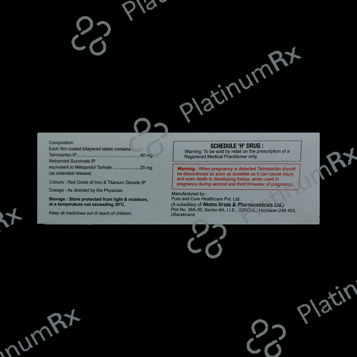 Telmijub Beta 25 Tablet ER