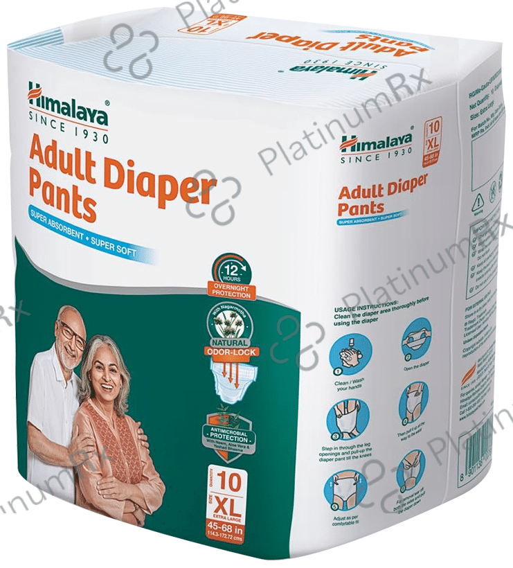 Himalaya Adult Diaper Pant with Natural Odour Lock and Antibacterial Absorbent Core XL