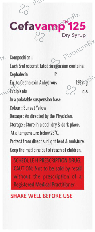 Cefavamp 125 Dry Syrup Mix Fruit