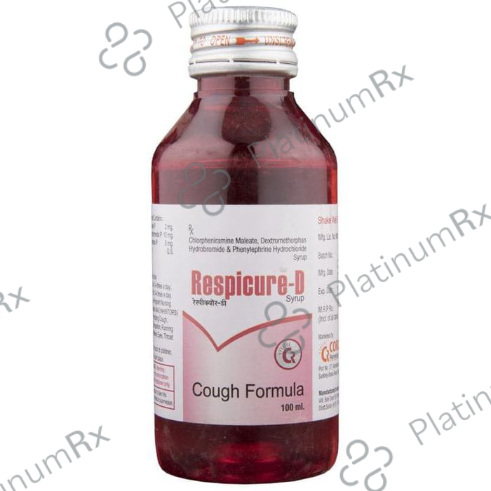Respicure D 2/10/5mg Syrup 100ml