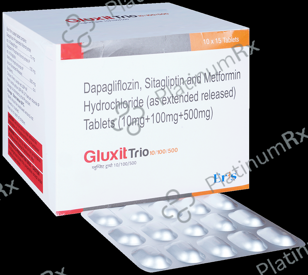 Gluxit Trio 10/500/100mg Tablet 15s