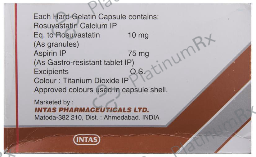 Arvast A 75/10mg Capsule 10s
