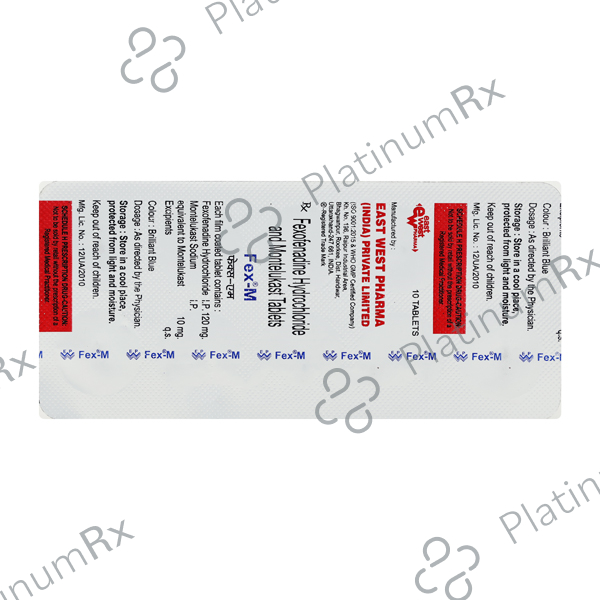 Fex M 10/120mg Tablet 10s