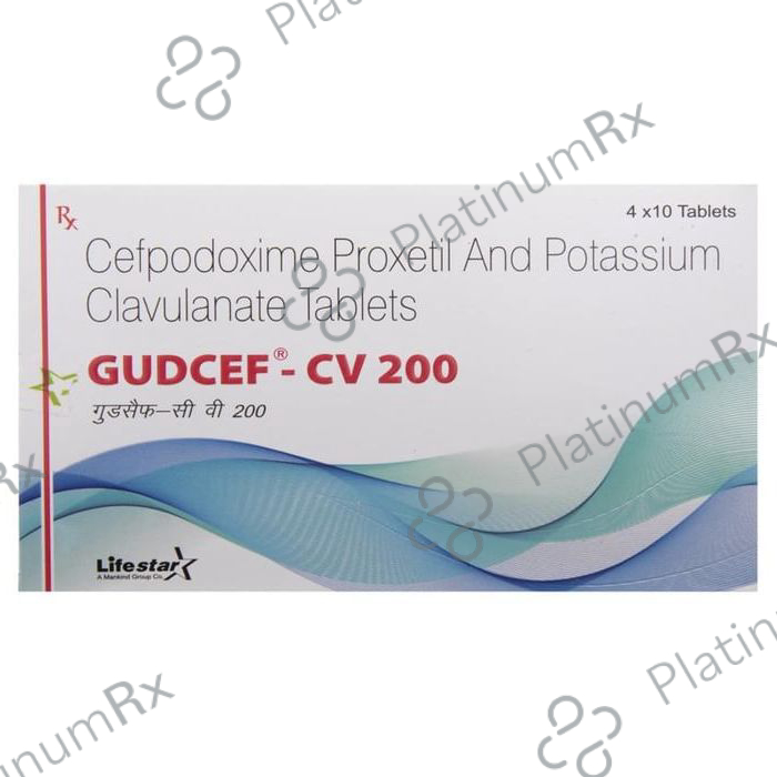 Gudcef CV 200/125mg Tablet 10s