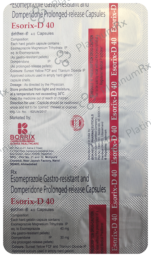 Esorix-D 40 Capsule PR