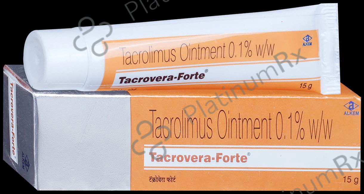 Tacrovera Forte 0.1% Ointment 15gm