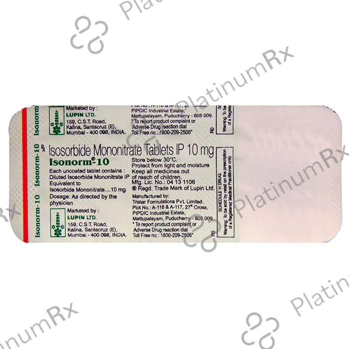 Isonorm 10mg Tablet 10s