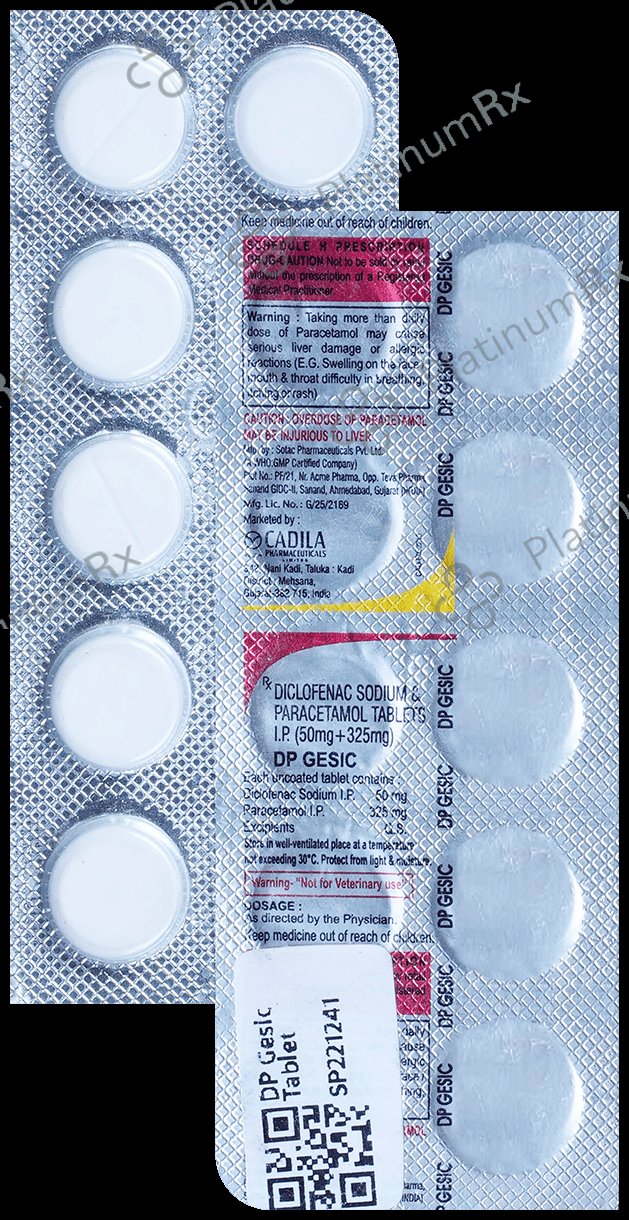 DP Gesic 50/325mg Tablet 10s