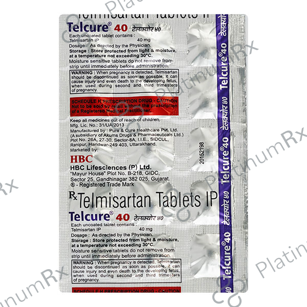 Telcure 40mg Tablet 15s