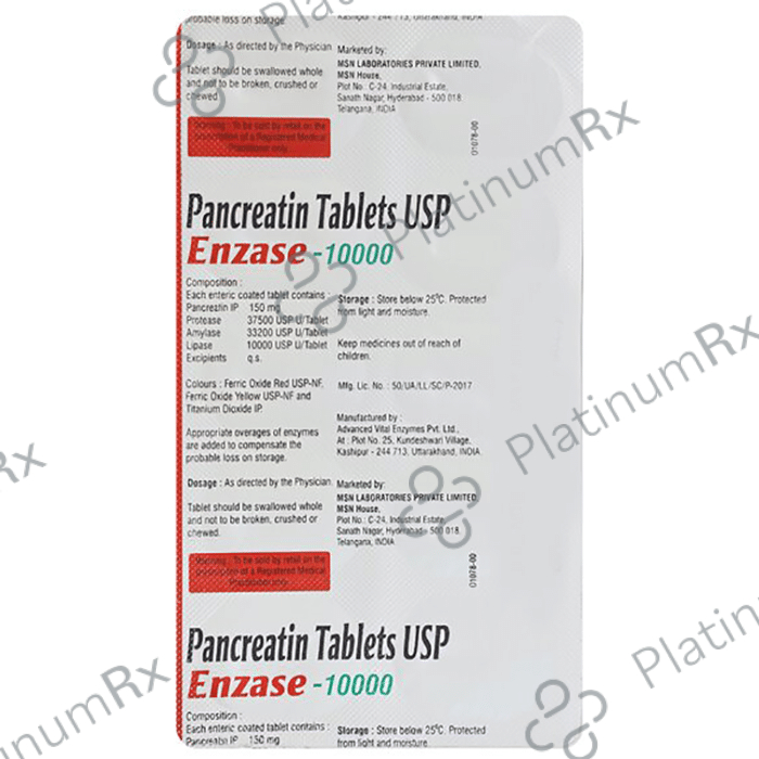Enzase 10000mg Tablet 10s