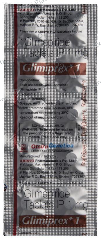 Glimiprex 1mg Tablet 10s