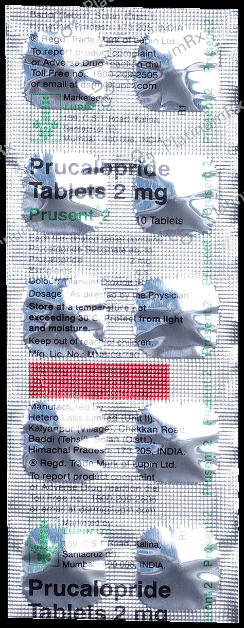 Prusent 2mg Tablet 10s