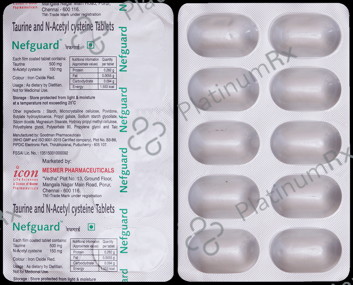 Nefguard 500/150mg Tablet 10s