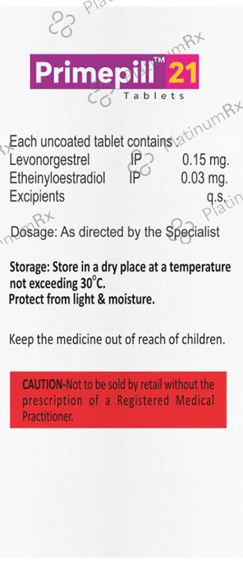 Primepill 2mg/0.035mg Tablet