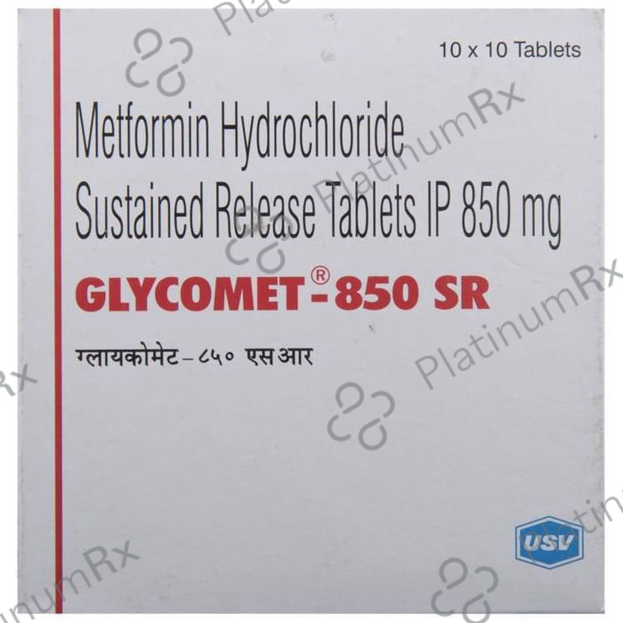 Glycomet 850mg SR Tablet 10s