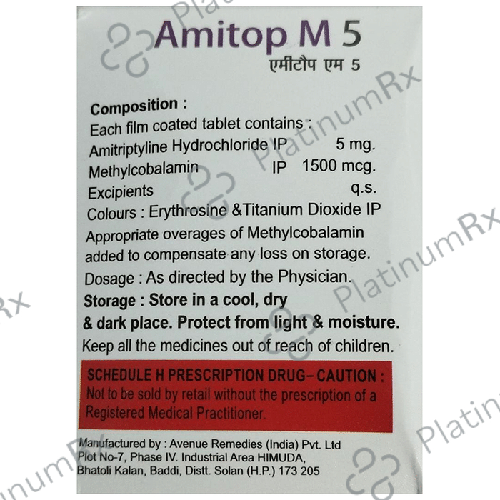 Amitop M 5/1.5mg Tablet 15s