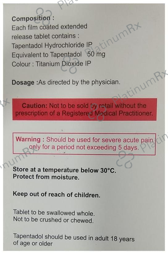 Tapenax ER 50 Tablet 15 Tablet ER
